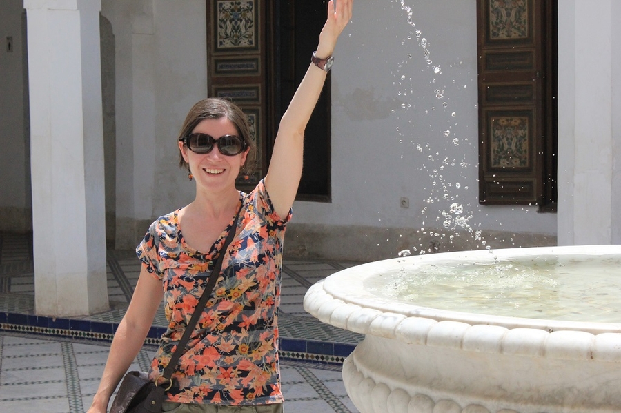 Jugando con el agua en el palacio Bahia Jugando con el agua en el palacio Bahia