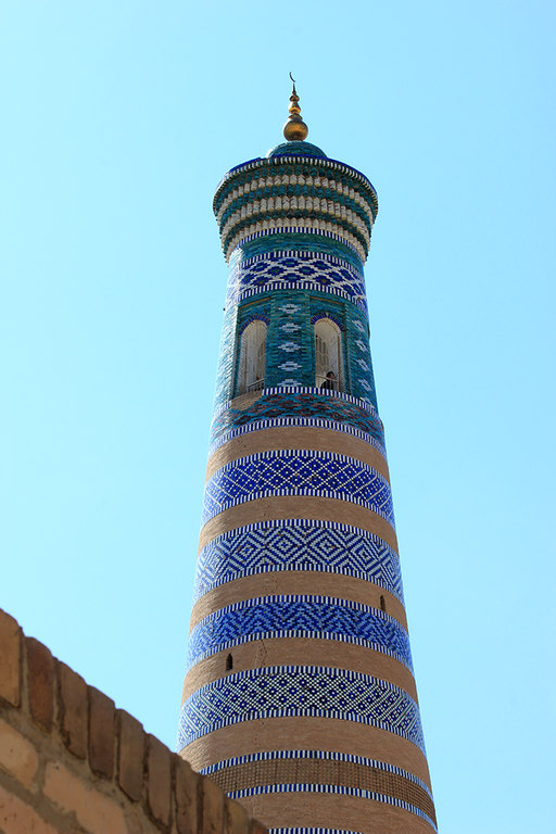 Minarete Islam Khoja en Khiva - Uzbekistan