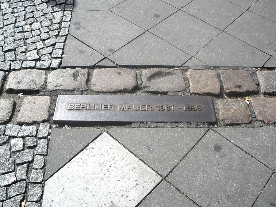 Marca del muro de Berlin Marca del muro de Berlin