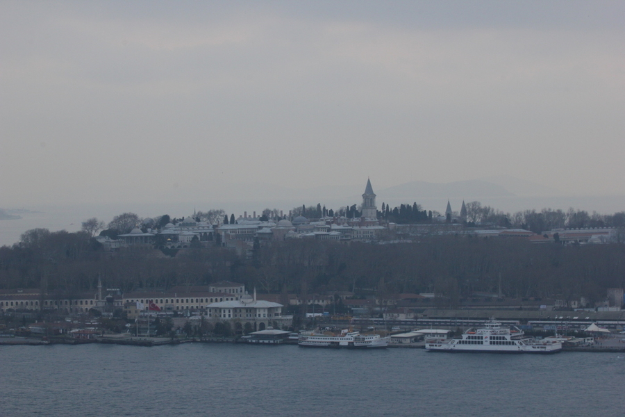 Palacio Topkapi visto desde la Torre Galata Palacio Topkapi visto desde la Torre Galata