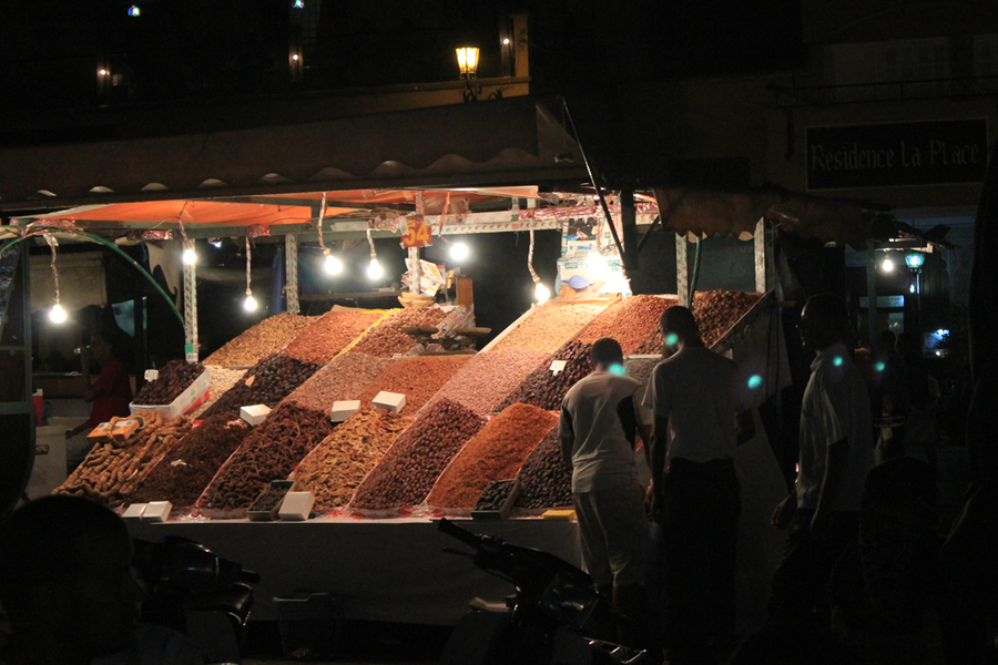 Parada de dulces en Marruecos Parada de dulces en Marruecos