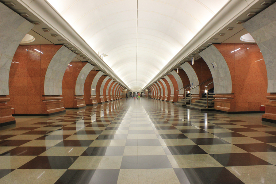 Pasillos metro de Moscú Pasillos metro de Moscú
