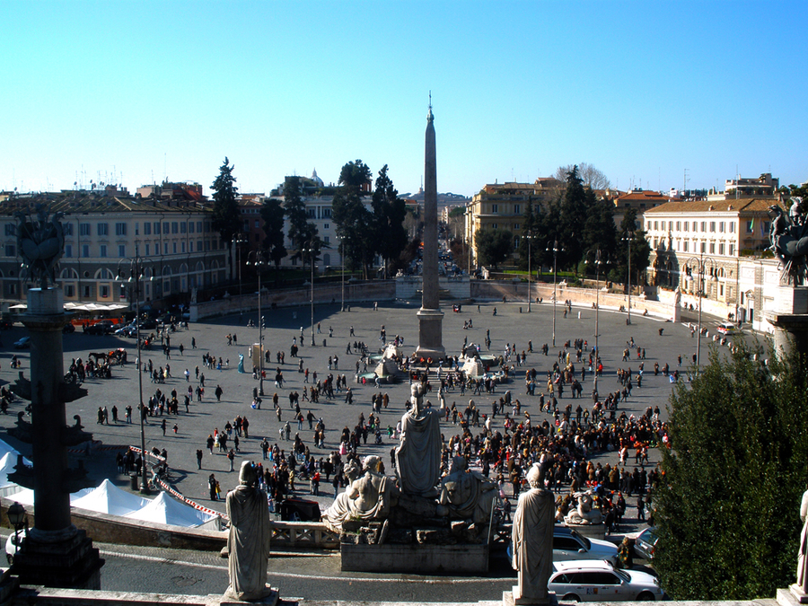 Plaza del pueblo en Roma Plaza del pueblo en Roma