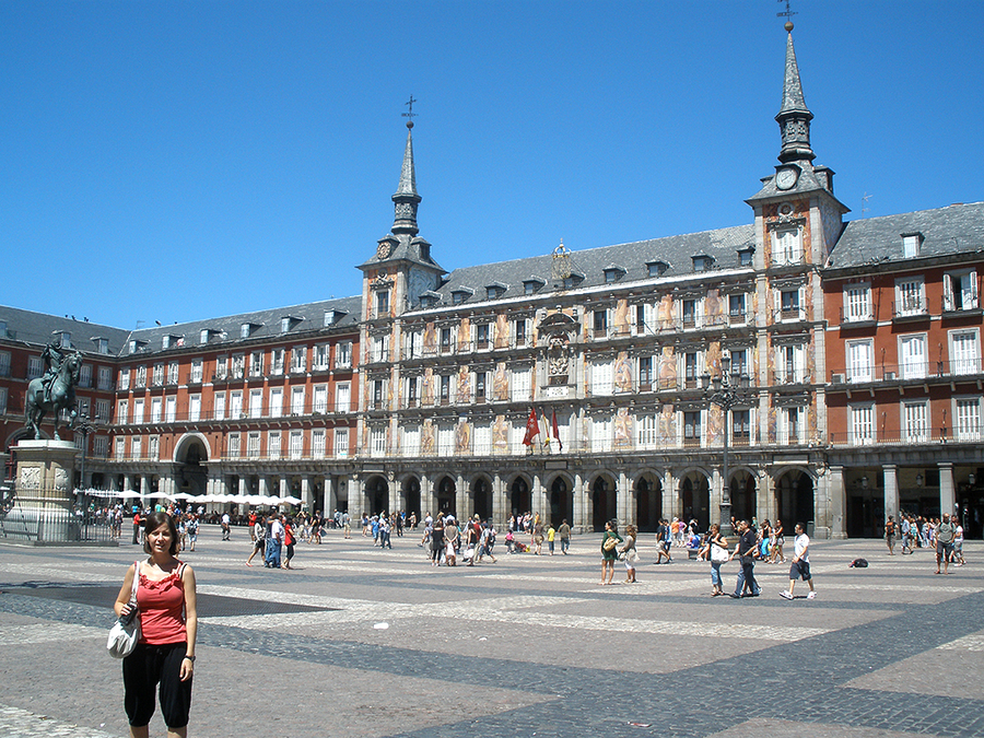Plaza mayor en Madrid Plaza mayor en Madrid
