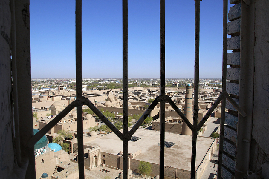 Verja del minarete Islam Khoja de Khiva