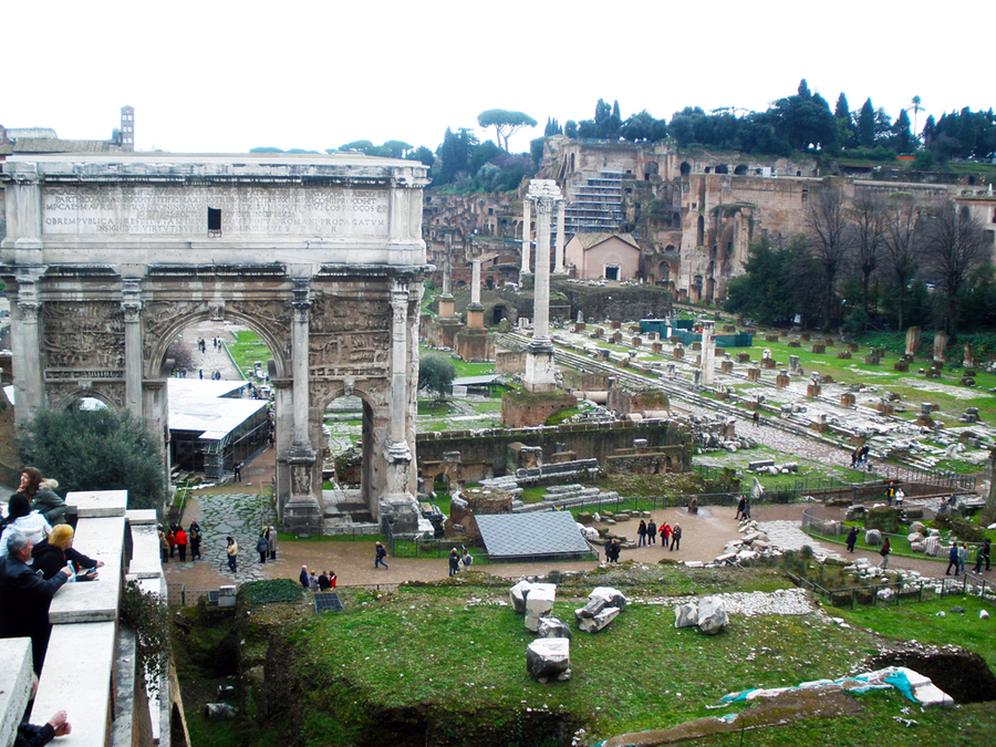 Vista general del foro romano Vista general del foro romano