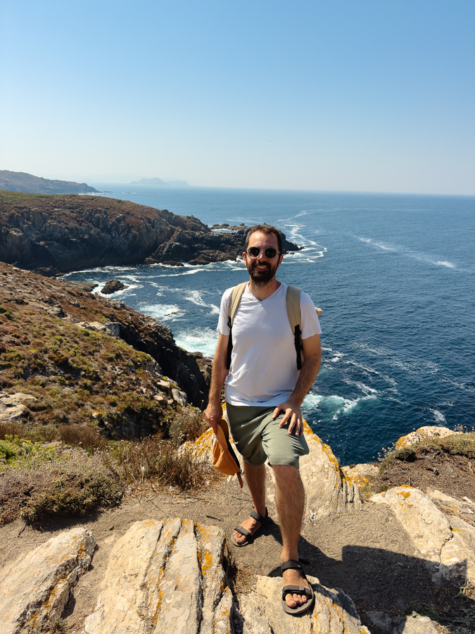 Aitor en la Isla de Ons