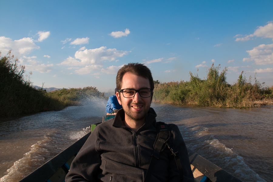 Aitor en el Lago Inle Aitor en el Lago Inle
