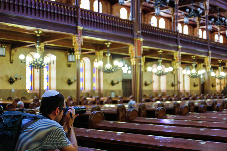 Aitor en la Gran Sinagoga Aitor en la Gran Sinagoga