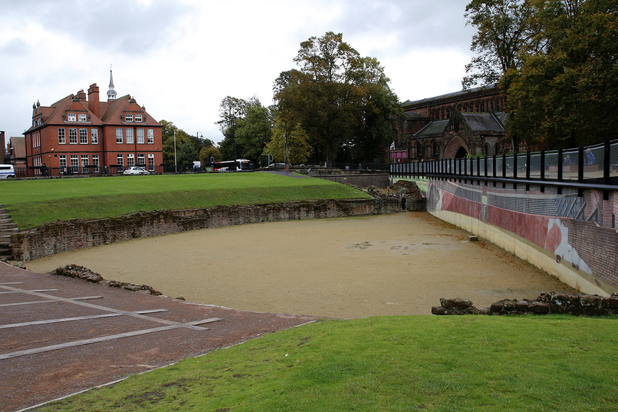 Anfiteatro romano en Chester Anfiteatro romano en Chester