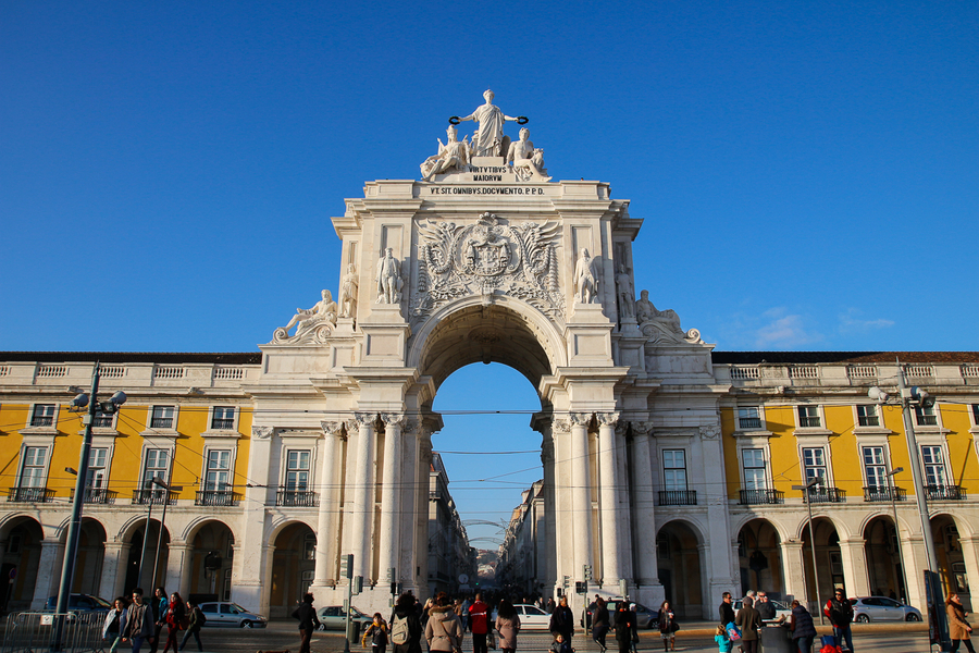 Arco de Rua Augusta en Lisboa Arco de Rua Augusta en Lisboa