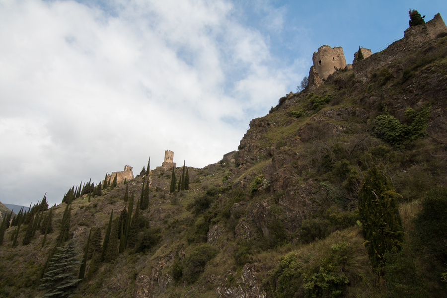 Ascension final a los castillos de Lastours Ascension final a los castillos de Lastours