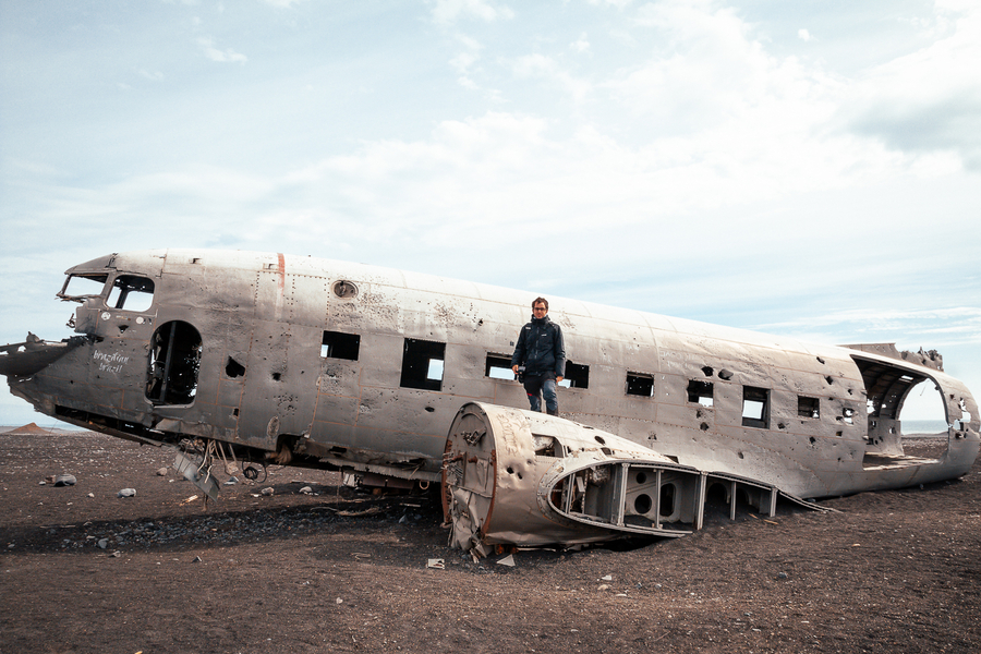 Avion Dakota en Islandia