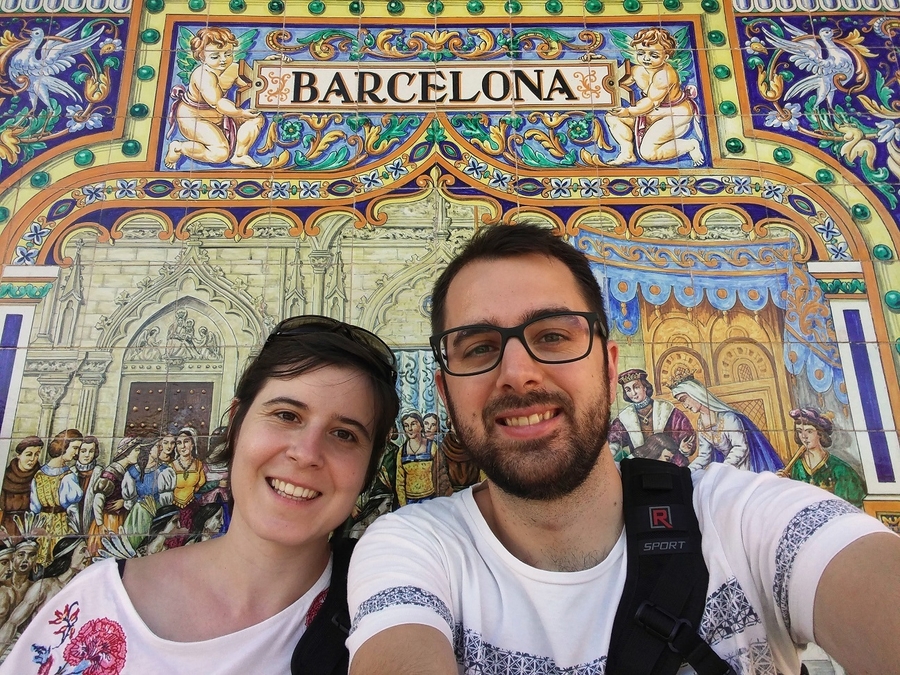 Barcelona en plaza Espana Barcelona en plaza Espana