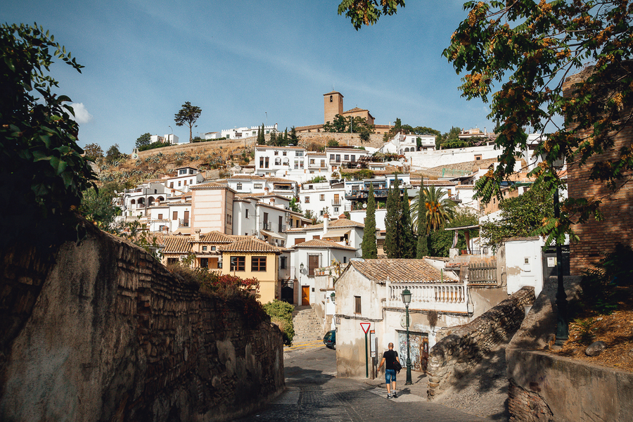 Barrio del Albaicín en Granada