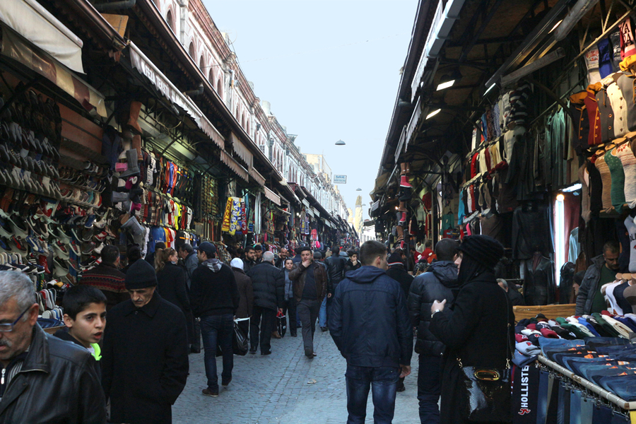 Calle junto al Gran Bazaar Calle junto al Gran Bazaar