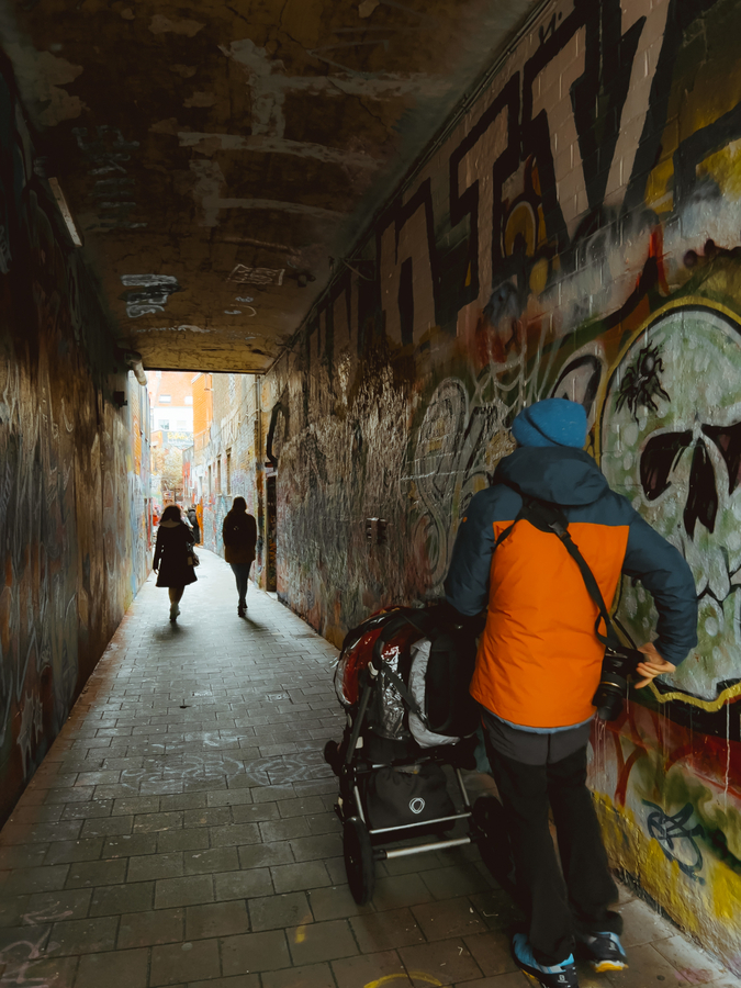 Calle de los graffitis en Gante