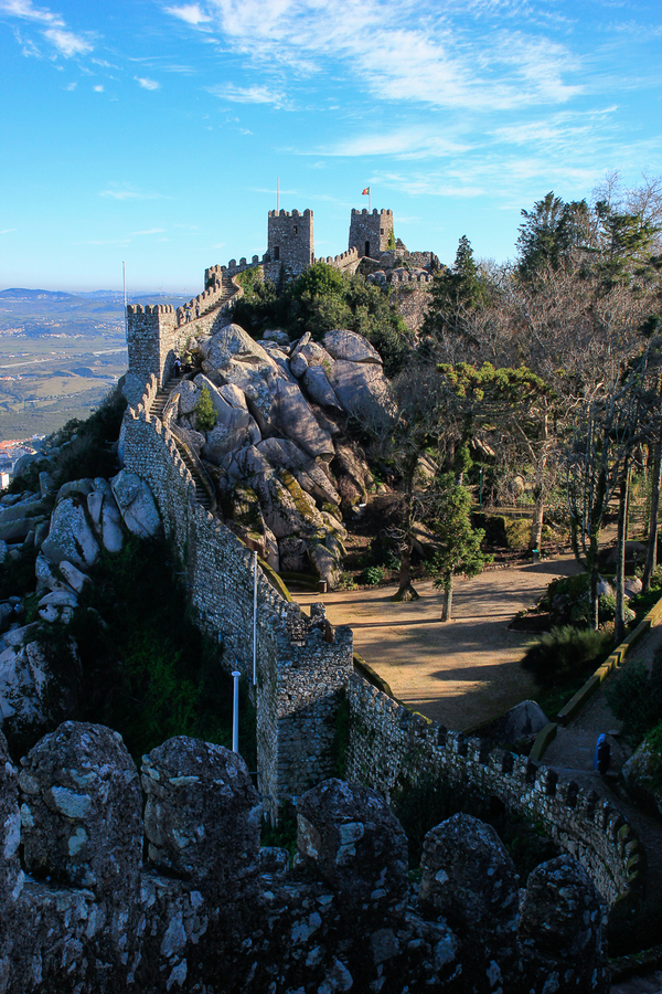 Castillo dos moros en Sintra Castillo dos moros en Sintra
