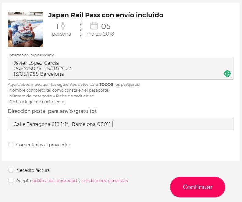 Civitatis ejemplo datos JR Pass Civitatis ejemplo datos JR Pass