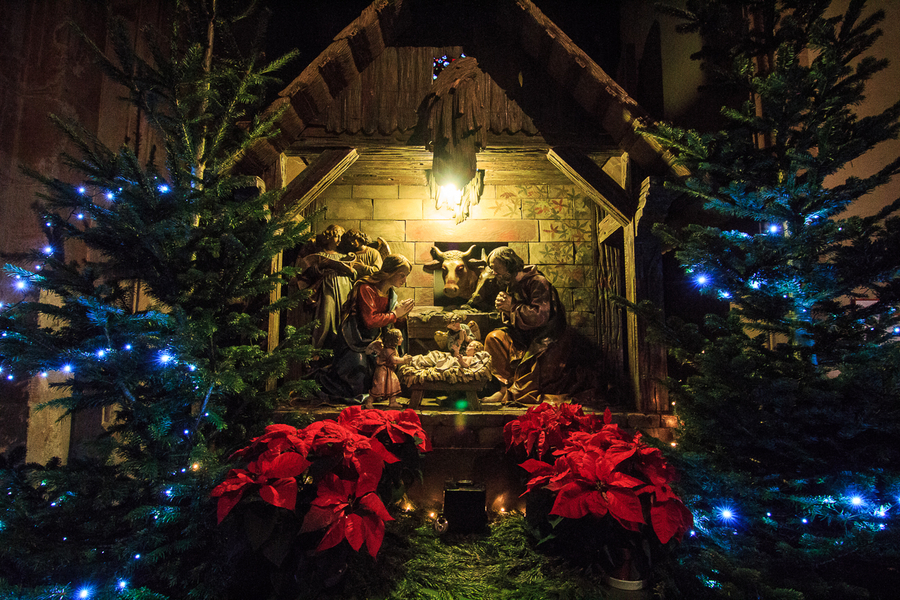 Pesebre en la catedral de Colmar Pesebre en la catedral de Colmar