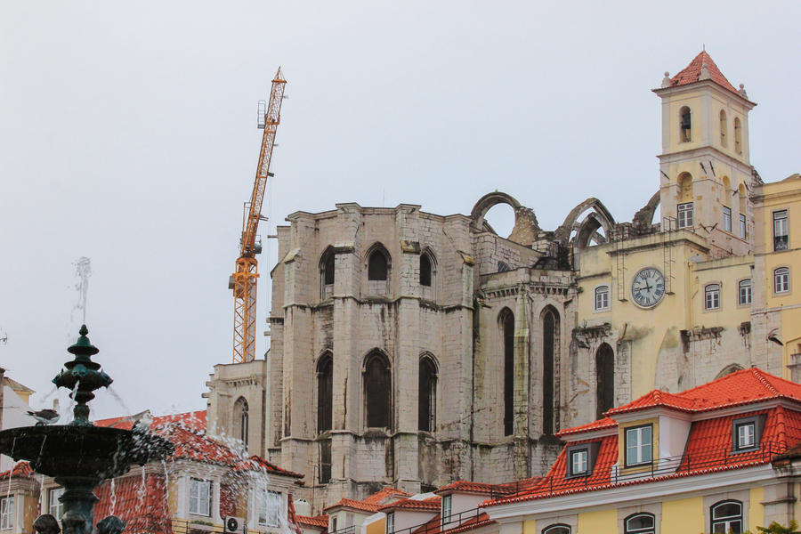Convento del Carmo en el Barrio de la Baixa