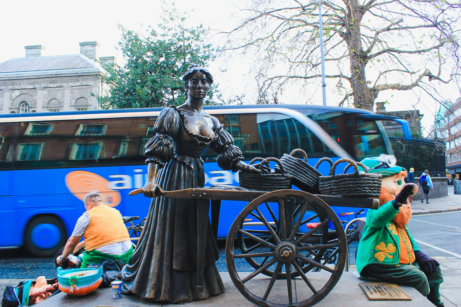 Qué ver en Dublin - la estatua Molly Mall
