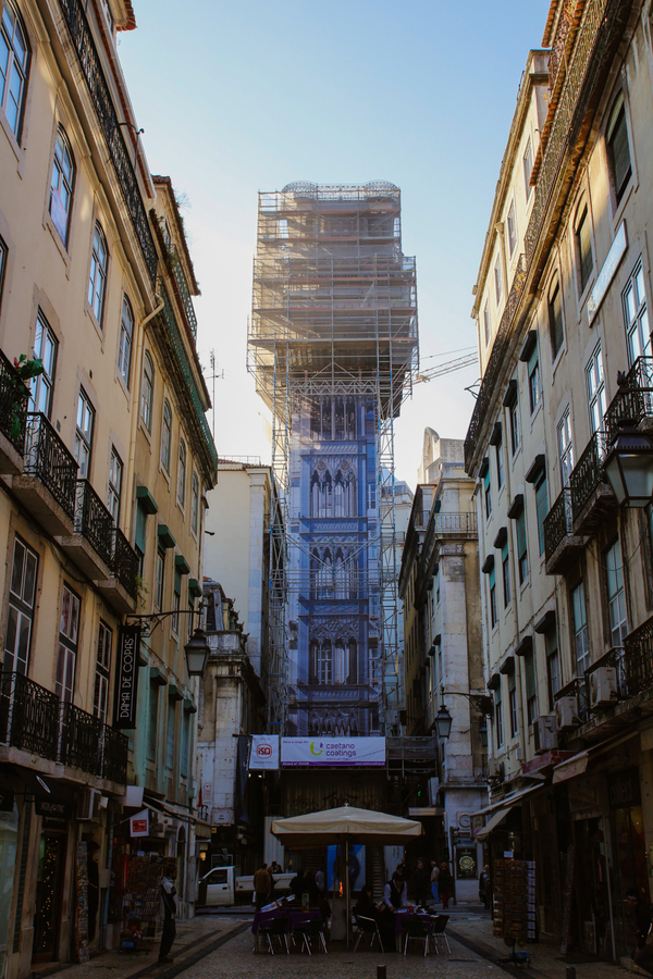 Elevador de Santa Justa en Lisboa