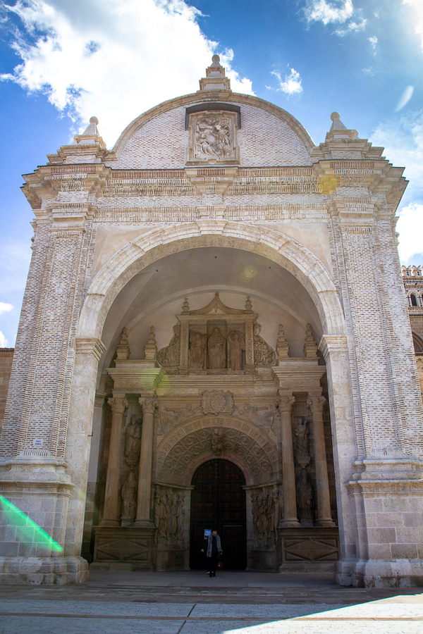 Entrada a la Catedral de Tarazona