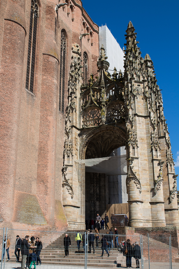 Entrada gotica a la catedral de Albi