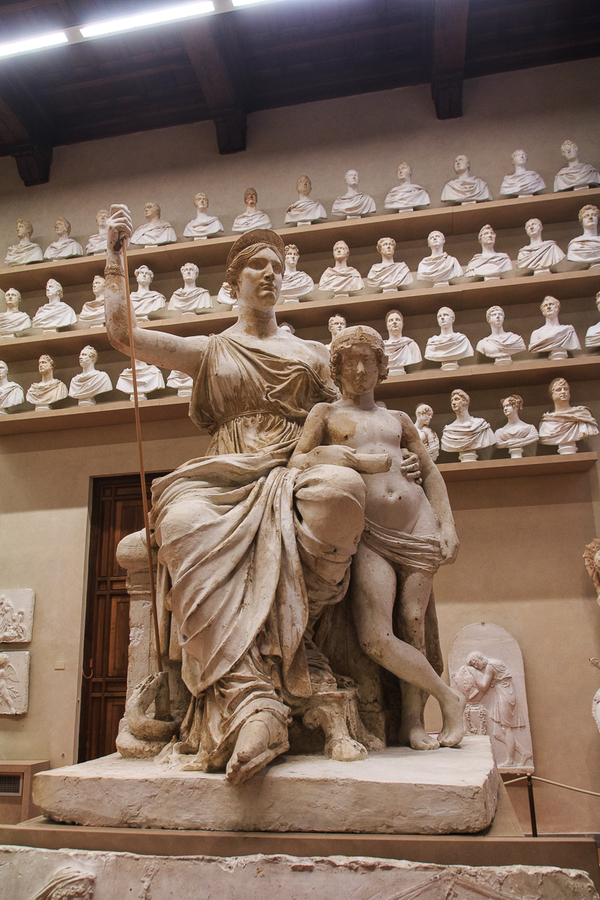 Escultura galeria de la Academia Esculturas el la Galería de la Academia de Florencia