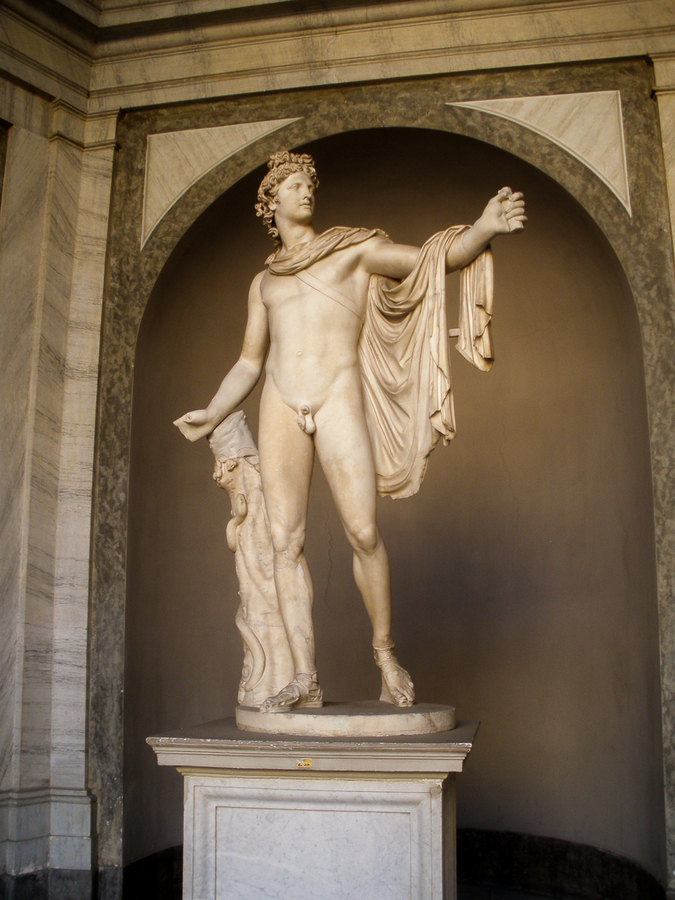 escultura en los museos vaticanos
