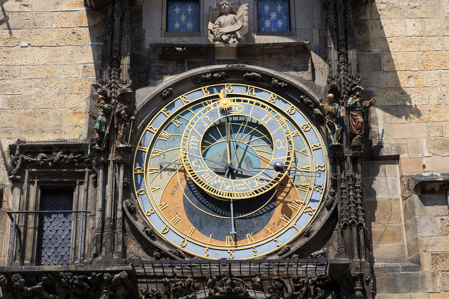 Esfera superior del reloj astronomico de Praga Esfera superior del reloj astronomico de Praga