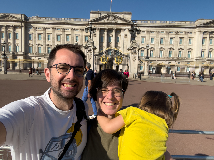 Esperando para ver el cambio de guardia en Londres