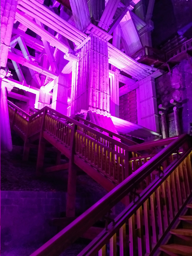 Estructura madera minas de sal Wieliczka