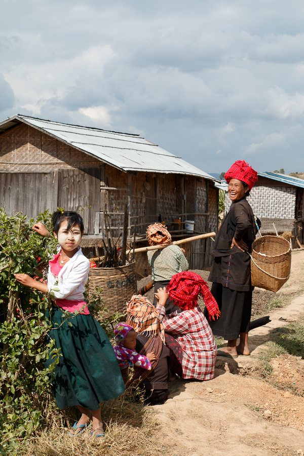 Familia etnica en Myanmar Familia etnica en Myanmar