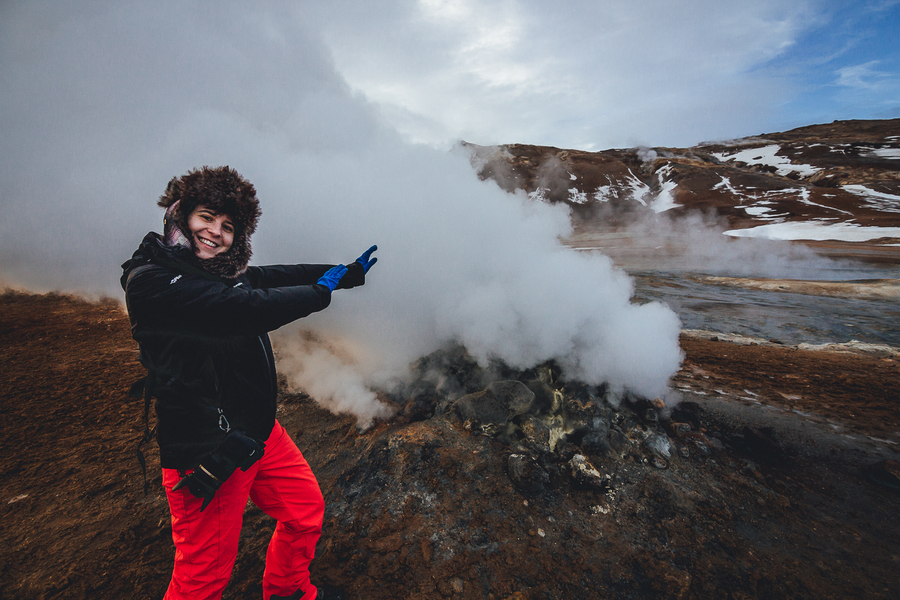 Fumarolas Hverir en Islandia