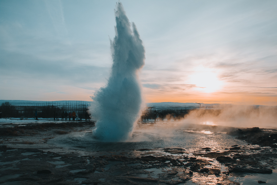 Geysir en el circulo dorado