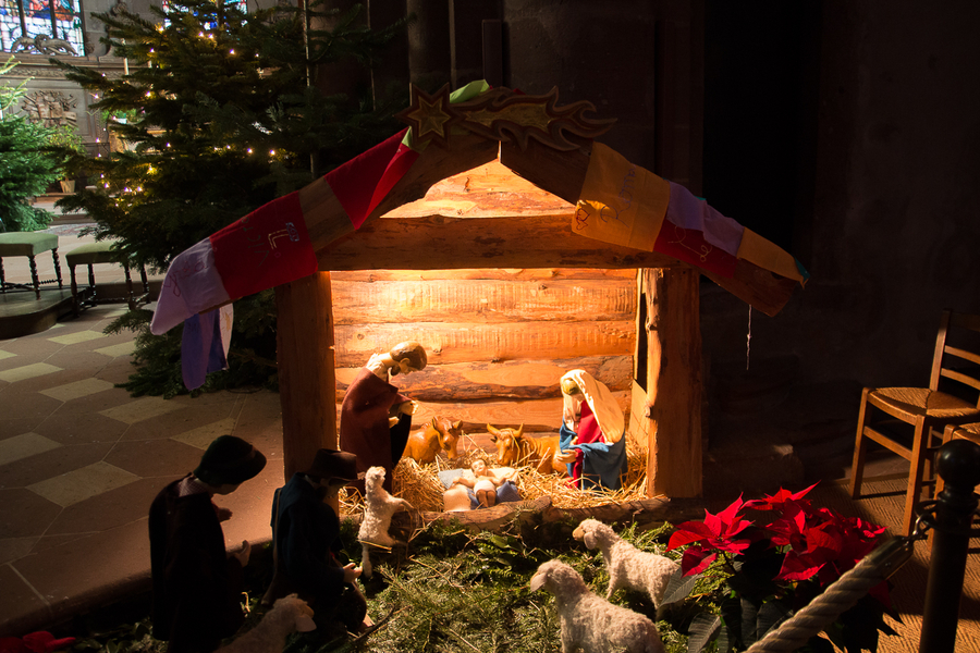Pesebre en iglesia de Alsacia - Guebwiller Pesebre en iglesia de Alsacia - Guebwiller