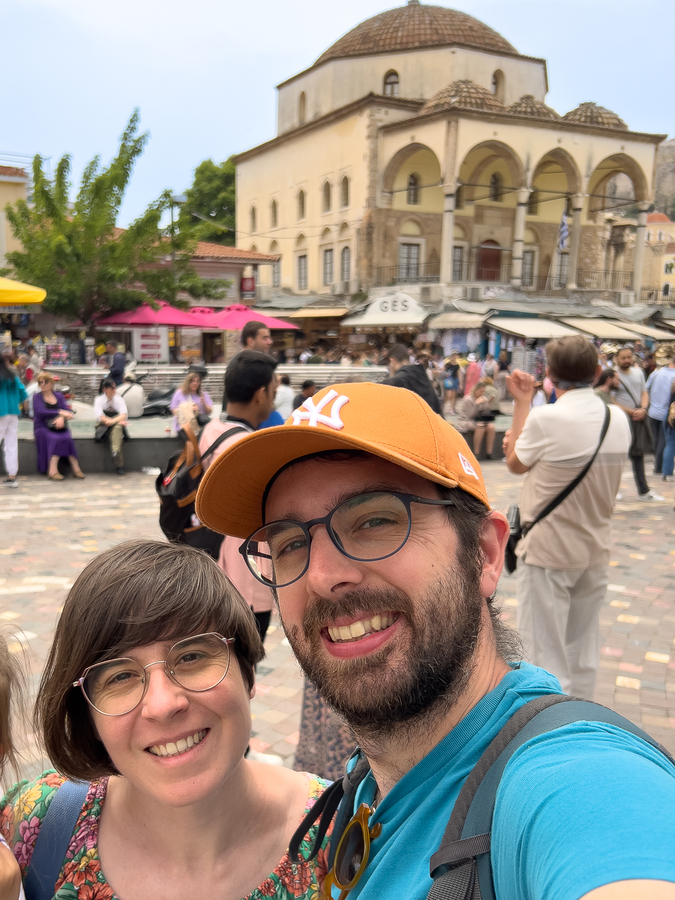 Henar y Aitor en Atenas