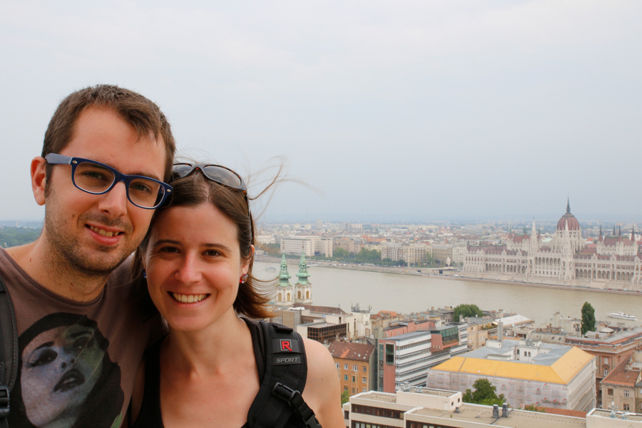 Henar y Aitor en Budapest