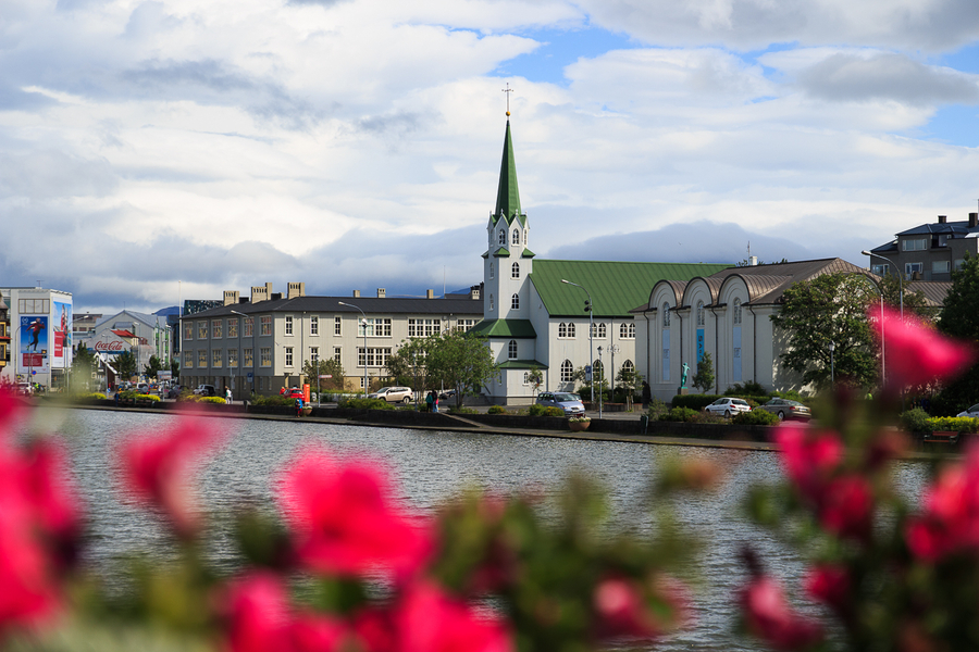 Iglesia Domkirkjan en Reikiavik