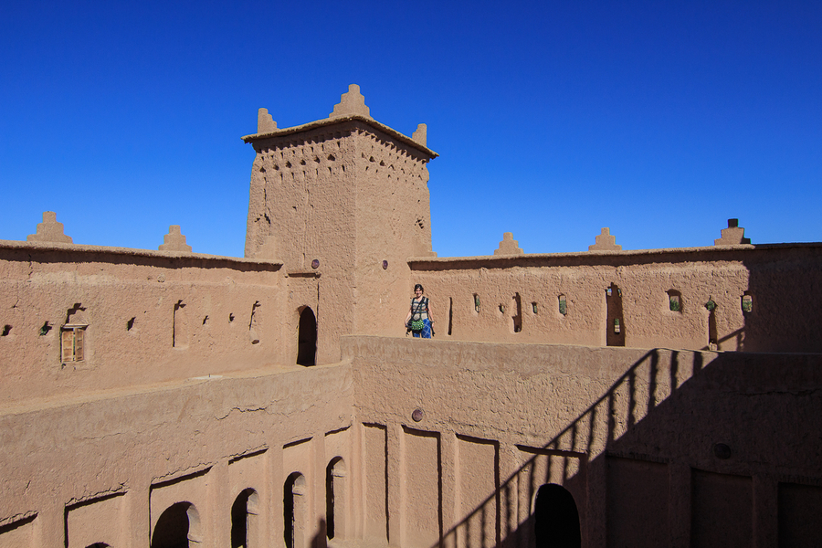 Interior de Kasbah en Ouazarzazate Interior de Kasbah en Ouazarzazate