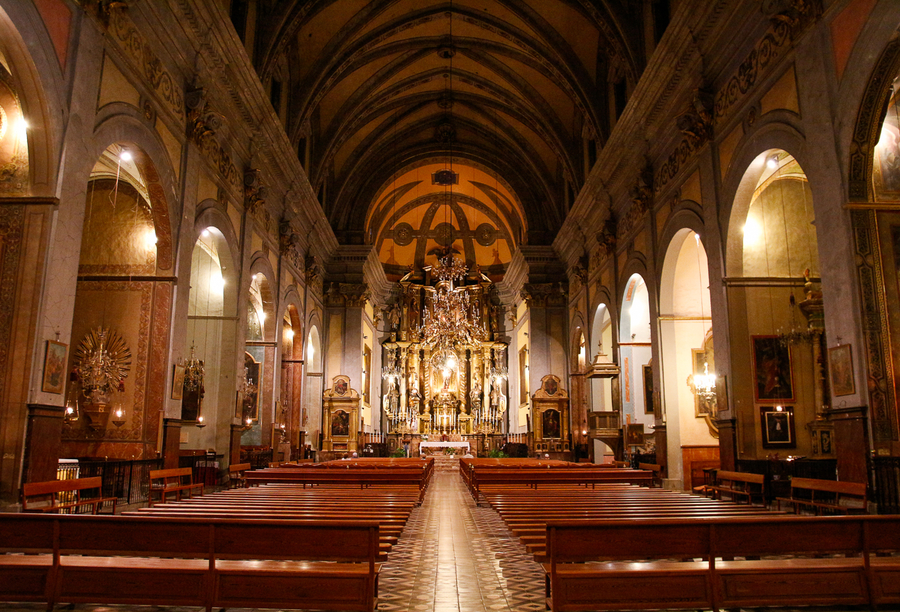 Interior de la Catedral de Soller Interior de la Catedral de Soller