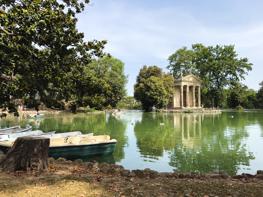Jardines de Villa Borghese en Roma