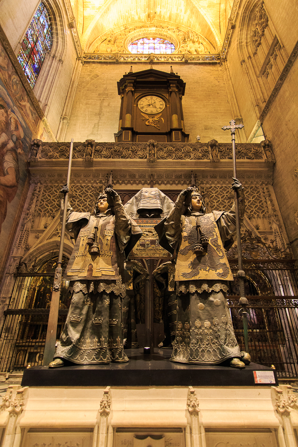 La tumba de Cristobal Colon en Sevilla