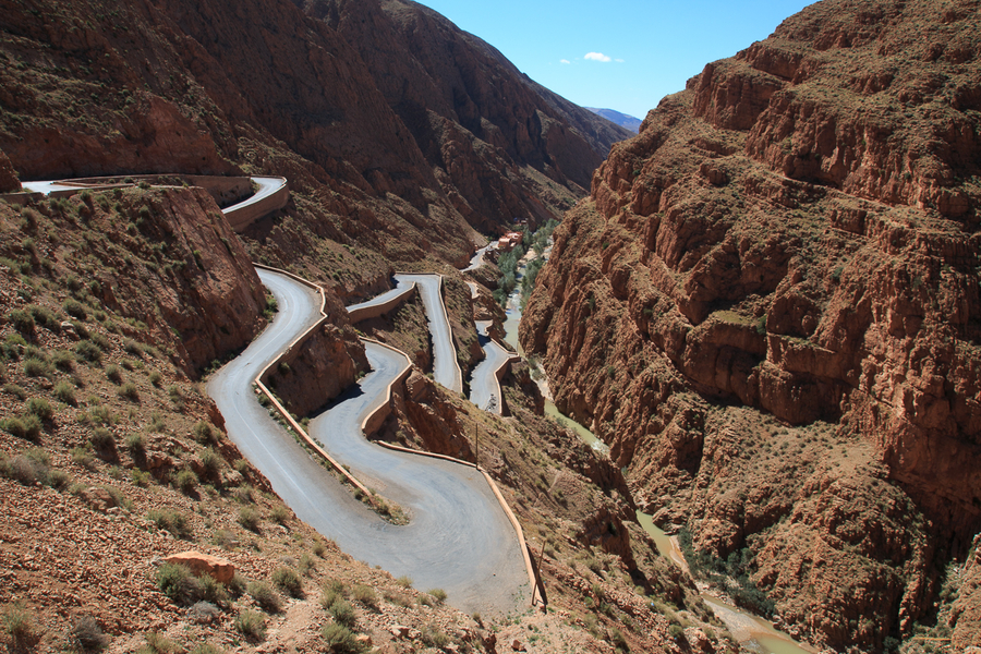 La famosa carretera del Atlas Marroqui La famosa carretera del Atlas Marroqui