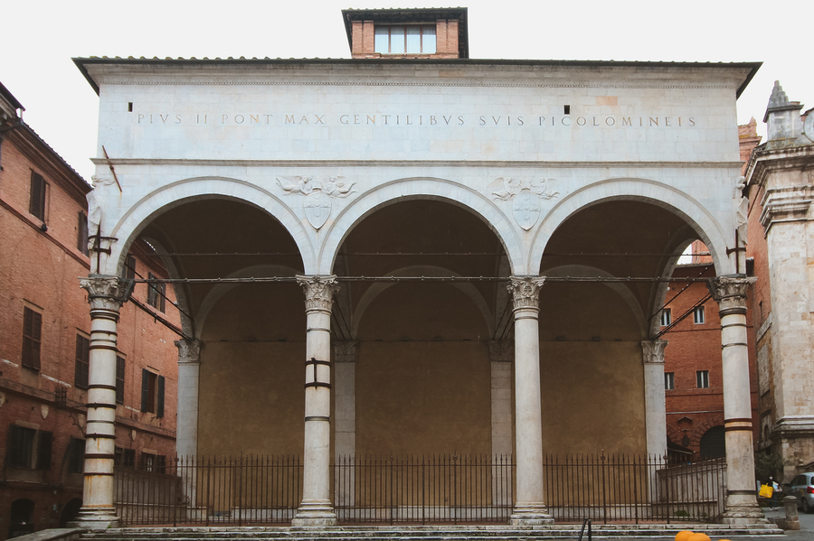 Loggia del Papa en Siena