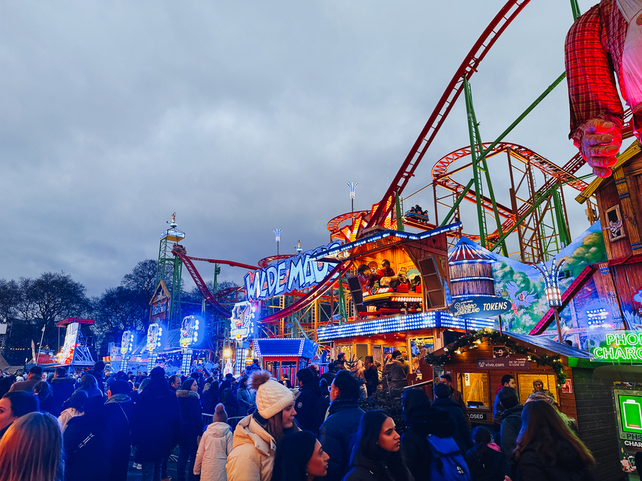 Londres en Navidad Winter Wonderland en Hyde Park