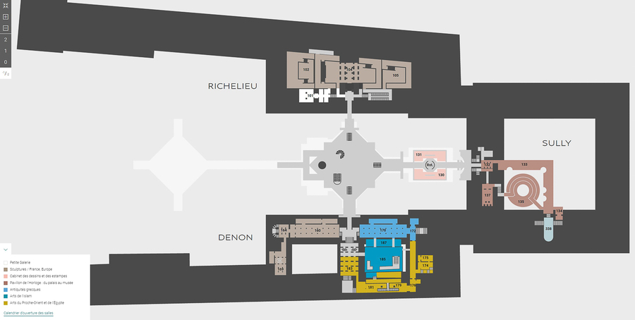 Plantas subterraneas del Louvre
