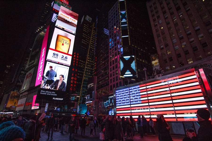 Luces neon en Times Square Luces neon en Times Square